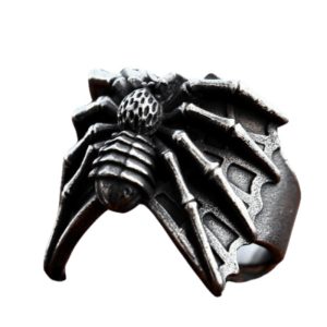 bague acier araignée