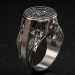 bague argent massif templier