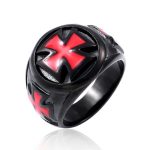 chevalière templier croix ancrée