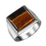 bague œil de tigre pour homme