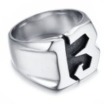 bague chiffre 13 argent