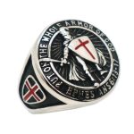 bague chevalier templier