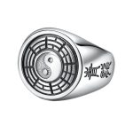 bague chevalière ying yang