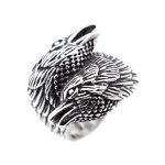 bague corbeau viking