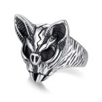 bague crâne chat