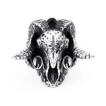 bague crâne satan