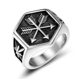 bague flèche viking