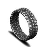 bague style écaille de dragon