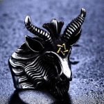 bague tete de chèvre