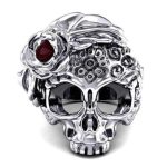 bague tête de mort mexicaine femme