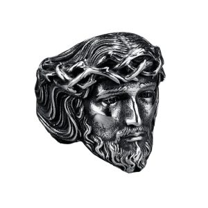 bague tête jésus