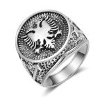 chevalière aigle bicephale à deux têtes