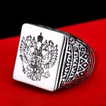 bague aigle argent