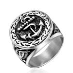 chevaliere homme avec ancre marine