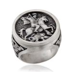 chevalière archange saint-michel argent