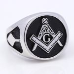 chevalière homme argent franc maçon