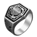 chevalière homme bouclier