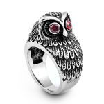chevalière homme hibou