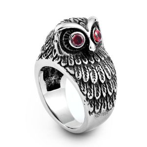 chevalière homme hibou