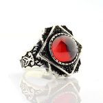 bague losange argent