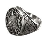 chevalière loup viking