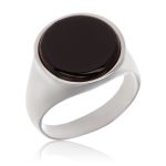 chevaliere ronde homme argent